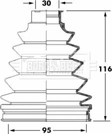 Borg & Beck BCB6051 - Joint-soufflet, arbre de commande cwaw.fr