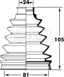 Borg & Beck BCB6058 - Joint-soufflet, arbre de commande cwaw.fr