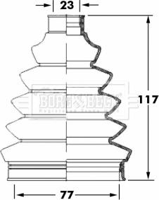 Borg & Beck BCB6068 - Joint-soufflet, arbre de commande cwaw.fr