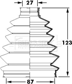 Borg & Beck BCB6004 - Joint-soufflet, arbre de commande cwaw.fr