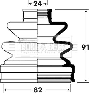 Borg & Beck BCB6002 - Joint-soufflet, arbre de commande cwaw.fr