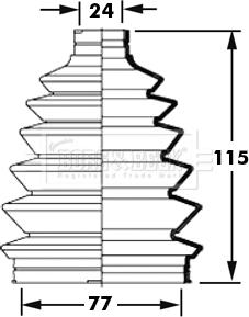 Borg & Beck BCB6007 - Joint-soufflet, arbre de commande cwaw.fr