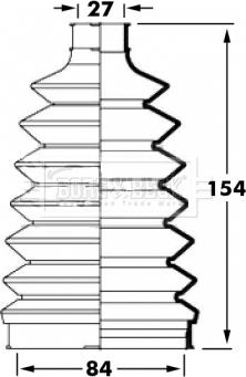 Borg & Beck BCB6019 - Joint-soufflet, arbre de commande cwaw.fr