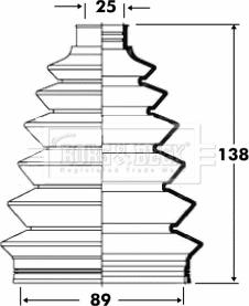 Borg & Beck BCB6088 - Joint-soufflet, arbre de commande cwaw.fr