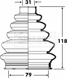 Borg & Beck BCB6082 - Joint-soufflet, arbre de commande cwaw.fr