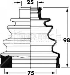 Borg & Beck BCB6031 - Joint-soufflet, arbre de commande cwaw.fr