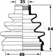 Borg & Beck BCB6033 - Joint-soufflet, arbre de commande cwaw.fr