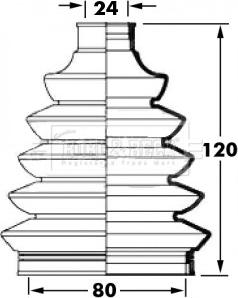 Borg & Beck BCB6029 - Joint-soufflet, arbre de commande cwaw.fr