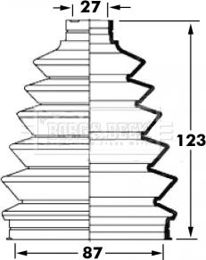 Borg & Beck BCB6022 - Joint-soufflet, arbre de commande cwaw.fr