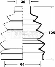 Borg & Beck BCB6079 - Joint-soufflet, arbre de commande cwaw.fr