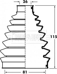 Borg & Beck BCB6075 - Joint-soufflet, arbre de commande cwaw.fr