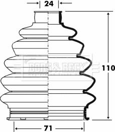 Borg & Beck BCB6078 - Joint-soufflet, arbre de commande cwaw.fr