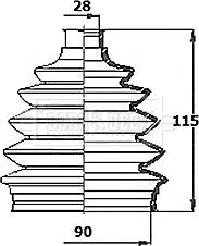 Borg & Beck BCB6149 - Joint-soufflet, arbre de commande cwaw.fr