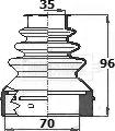 Borg & Beck BCB6141 - Joint-soufflet, arbre de commande cwaw.fr