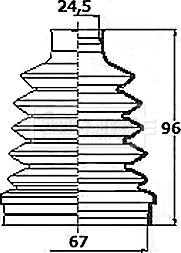 Borg & Beck BCB6160 - Joint-soufflet, arbre de commande cwaw.fr