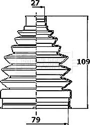 Borg & Beck BCB6162 - Joint-soufflet, arbre de commande cwaw.fr