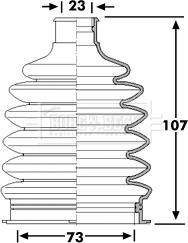 Borg & Beck BCB6109 - Joint-soufflet, arbre de commande cwaw.fr