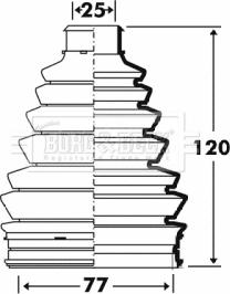 Borg & Beck BCB6104 - Joint-soufflet, arbre de commande cwaw.fr