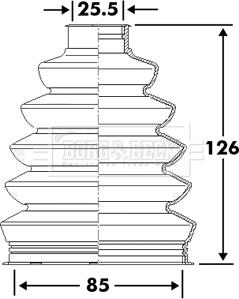 Borg & Beck BCB6114 - Joint-soufflet, arbre de commande cwaw.fr