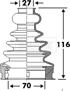 Borg & Beck BCB6113 - Joint-soufflet, arbre de commande cwaw.fr