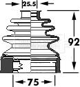 Borg & Beck BCB6117 - Joint-soufflet, arbre de commande cwaw.fr