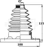 Borg & Beck BCB6134 - Joint-soufflet, arbre de commande cwaw.fr