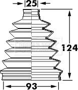 Borg & Beck BCB6124 - Joint-soufflet, arbre de commande cwaw.fr