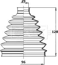 Borg & Beck BCB6341 - Joint-soufflet, arbre de commande cwaw.fr