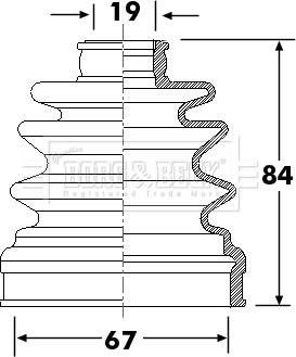 Borg & Beck BCB6309 - Joint-soufflet, arbre de commande cwaw.fr