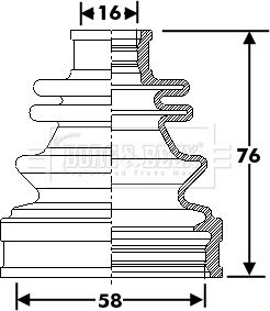 Borg & Beck BCB6302 - Joint-soufflet, arbre de commande cwaw.fr