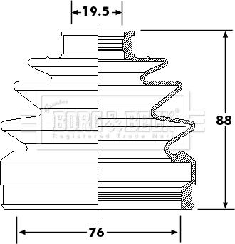 Borg & Beck BCB6294 - Joint-soufflet, arbre de commande cwaw.fr