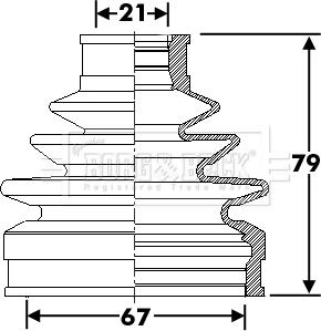 Borg & Beck BCB6291 - Joint-soufflet, arbre de commande cwaw.fr