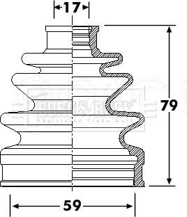 Borg & Beck BCB6293 - Joint-soufflet, arbre de commande cwaw.fr