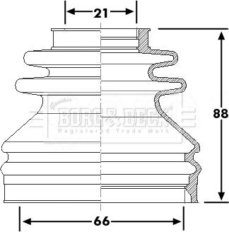 Borg & Beck BCB6240 - Joint-soufflet, arbre de commande cwaw.fr