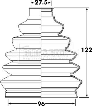 Borg & Beck BCB6248 - Joint-soufflet, arbre de commande cwaw.fr