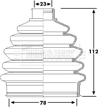 Borg & Beck BCB6251 - Joint-soufflet, arbre de commande cwaw.fr