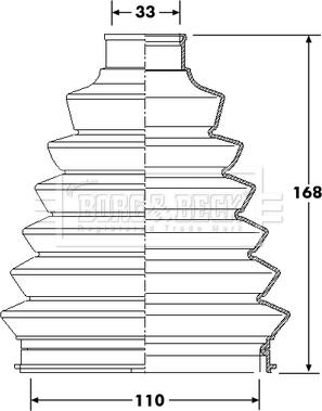 Borg & Beck BCB6214 - Joint-soufflet, arbre de commande cwaw.fr