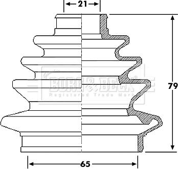 Borg & Beck BCB6216 - Joint-soufflet, arbre de commande cwaw.fr