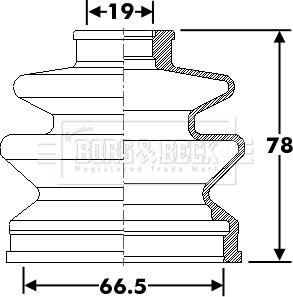 Borg & Beck BCB6289 - Joint-soufflet, arbre de commande cwaw.fr