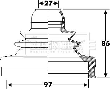 Borg & Beck BCB6286 - Joint-soufflet, arbre de commande cwaw.fr