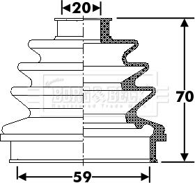 Borg & Beck BCB6281 - Joint-soufflet, arbre de commande cwaw.fr