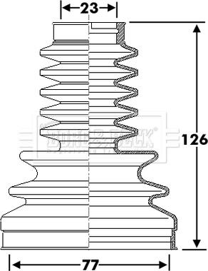 Borg & Beck BCB6282 - Joint-soufflet, arbre de commande cwaw.fr