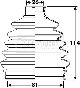 Borg & Beck BCB6287 - Joint-soufflet, arbre de commande cwaw.fr