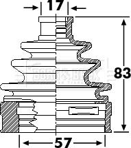 Borg & Beck BCB6239 - Joint-soufflet, arbre de commande cwaw.fr