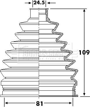 Borg & Beck BCB6234 - Joint-soufflet, arbre de commande cwaw.fr