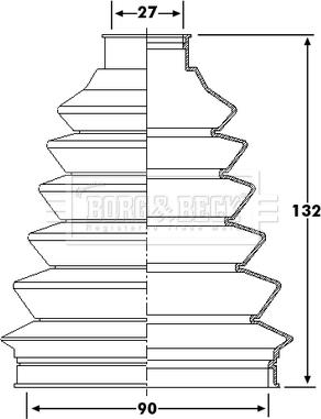 Borg & Beck BCB6235 - Joint-soufflet, arbre de commande cwaw.fr