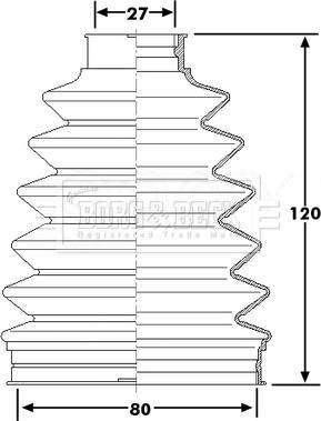 Borg & Beck BCB6230 - Joint-soufflet, arbre de commande cwaw.fr