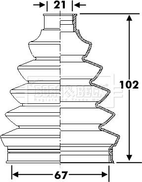 Borg & Beck BCB6277 - Joint-soufflet, arbre de commande cwaw.fr