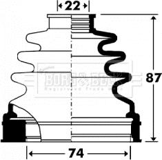 Borg & Beck BCB2904 - Joint-soufflet, arbre de commande cwaw.fr