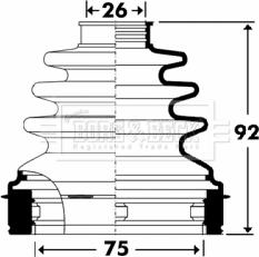 Borg & Beck BCB2906 - Joint-soufflet, arbre de commande cwaw.fr